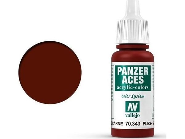 Vallejo 70.343, Rød, Acryl maling, Væske, 17 ml, 1 stykker |