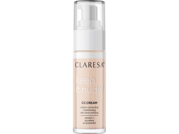 Claresa Claresa Keep It Naken! fuktighetsgivende Creme-foundation som jevner ut hudtonen 101 Lett 33g