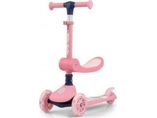 Lasten kolmipyöräinen skootteri Scooter Fuzzy Pink Milly Mally Mally