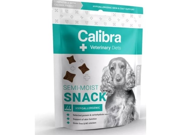 Calibra VD Dog semi-moist hypoallergeniskt snacks, 120 g
