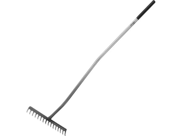 Dedra Rake på et rør, 16-tenner, forsterket, bøyd