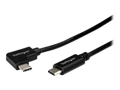 StarTech Right Angle USB-C Cable - 1m / 3 ft - Reversible - M/M - USB Type C Cable - USB-C Charge Cable - USB C to USB C Cable (USB2CC1MR) - USB-ka...