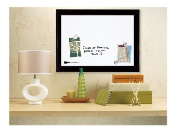 Nobo Quartet - Whiteboard - veggmonterbar - 585 x 430 mm - svart ramme