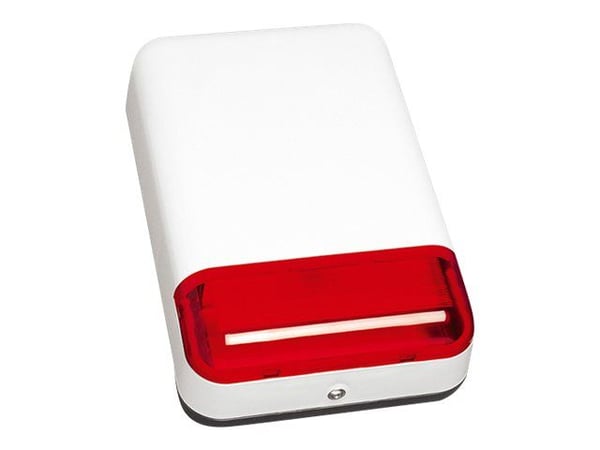 Satel Ulkoinen optinen/akustinen merkinantolaite, jossa on punainen LED-valo (SPL-2010 R)