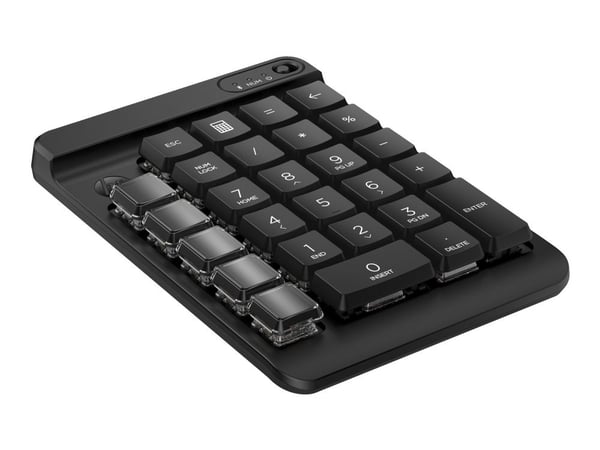 HP 435 - Tastegruppe - 9 programmerbare taster, lav profil tastereise, utskiftbare tastaturkapper med klistremerker - trådløs - Bluetooth 5.3 - Eng...