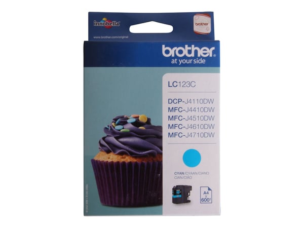 Brother LC-123C, 600 sivua, 1 kpl, Kertapakkaus