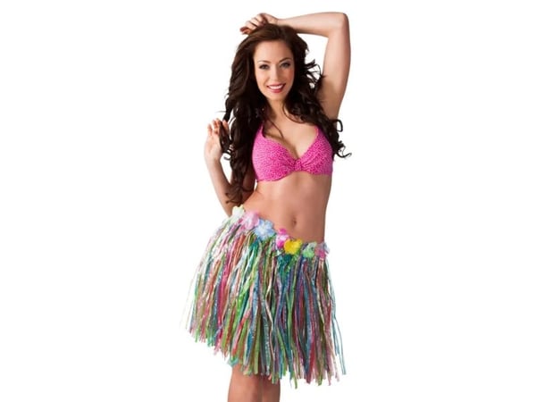 Boland 52403, Fancy skjørt, Voksen, Hunkjønn, Hawaii, Flerfarget, Polyester, Polypropylen (PP)