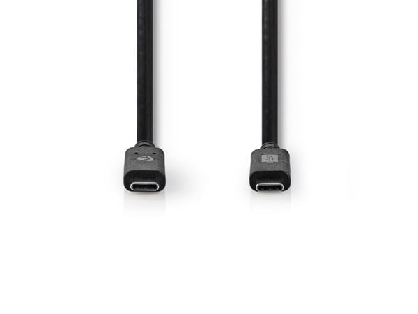 Nedis CCGW64750BK10, 1 m, USB C, USB C, USB 3.2 Gen 2 (3.1 Gen 2), Sort
