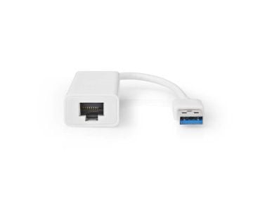 Nedis - Nettverksadapter - USB 3.0 - Gigabit Ethernet x 1 - hvit