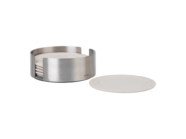 Blomus 64065, Rund, Silikon, Beige, Sølv, Monokromatisk, 11 cm, 4 cm