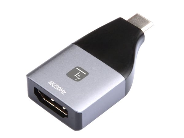 Techly IADAP USBC-HDMI4K, USB Type-C, HDMI-lähtö, 4096 x 2160 pikseliä