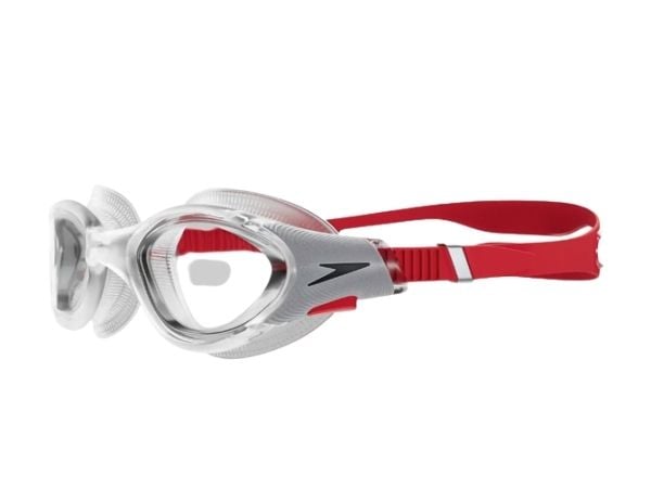 Speedo Biofuse 2.0, Unisex, En Størrelse, Hvit, Gjennomsiktig, Rød, Silikon