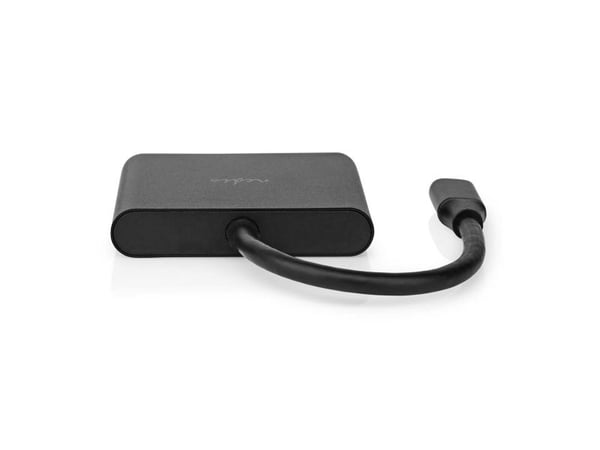 Nedis CCGB64770BK01 - Langallinen - USB 3.2 Gen 1 (3.1 Gen 1) Type-C - Musta - 30 Hz - HDMI - USB 3.2 Gen 1 (3.1 Gen 1) Type-A - USB 3.2 Gen 1 (3.1...