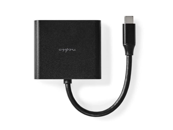 Nedis CCGB64770BK01 - Langallinen - USB 3.2 Gen 1 (3.1 Gen 1) Type-C - Musta - 30 Hz - HDMI - USB 3.2 Gen 1 (3.1 Gen 1) Type-A - USB 3.2 Gen 1 (3.1...