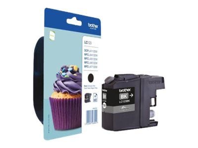 Brother LC123BK - 2-pack - Høy ytelse - svart - original - blister - blekkpatron - for Brother DCP-J100, DCP-J105, DCP-J132W, DCP-J4110DW, DCP-J552...