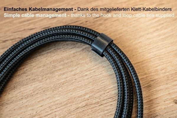 Alcasa 2240-CCT005A, 0,5 m, USB C, USB C, USB 2.0, Svart
