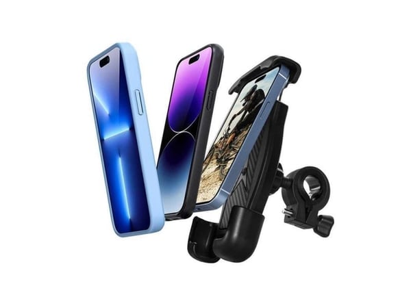 Crong Bikeclip Enduro - Sykkeltelefonholder (svart)