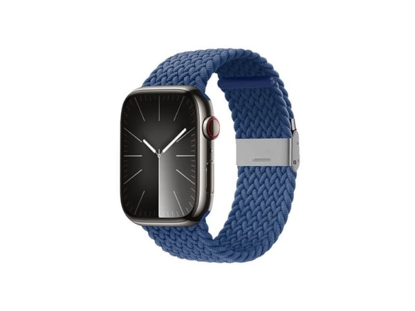 Crong CRG-44WAV-BLU, Klockarmband, Apple, Apple Watch 42/44/45/49mm, Stoppningsfiber i polyester, Blå