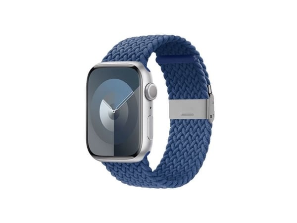 Crong Wave Band - Apple Watch flettet bånd 42/44/45/49 mm (blå)