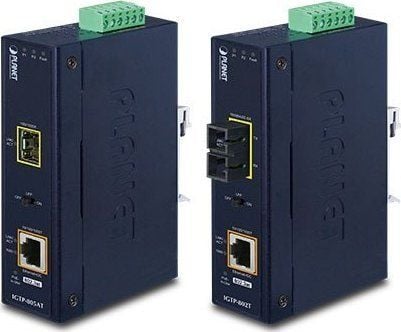 PLANET IP30 Industriell 10/100/1000BAS nettverksmediekonverterer 1000 Mbit/s blå (IGTP-802TS)