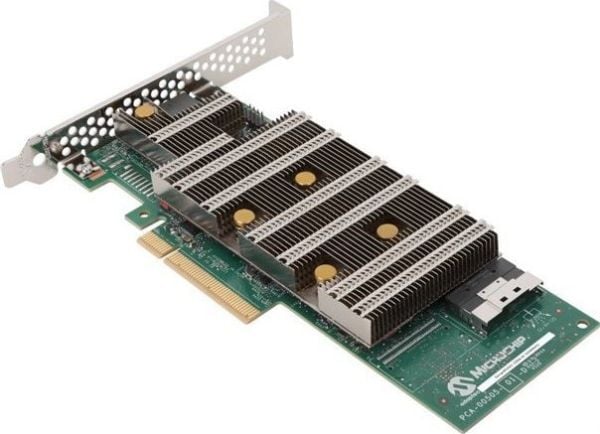 Microchip Technology SmartRAID 3204-8i, SAS-4, Serial ATA III, PCI Express x8, 0, 1, 5, 6, 10, 50, 60, 24 Gbit/s, 4096 MB, DDR4