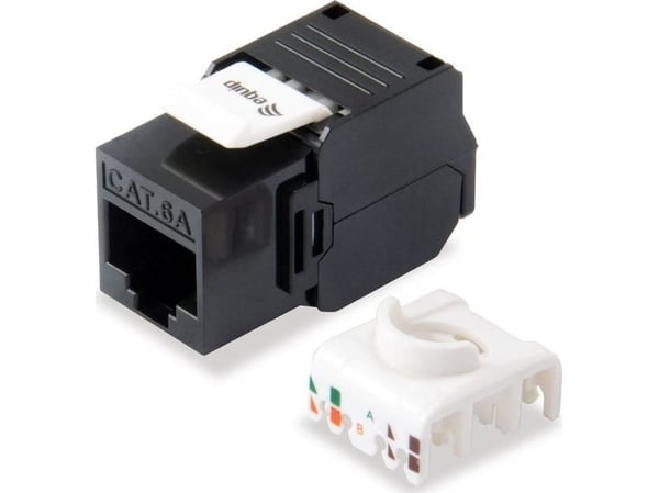 Equip 769226, RJ-45, LSA, Musta