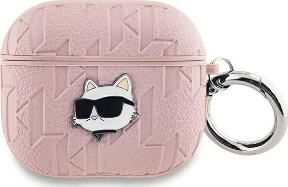 Karl Lagerfeld KLA3PGCHPP AirPods 3-skal rosa/pink Monogram Choupette Head