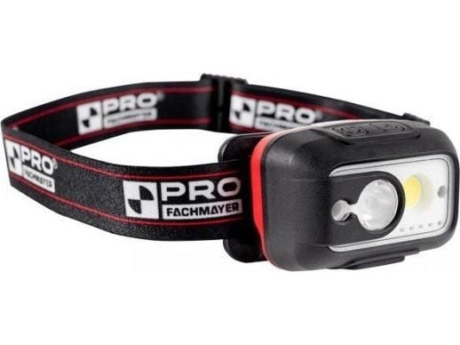 PRO LED hodelykt med oppl. batteri 450 lm (1 stk.)