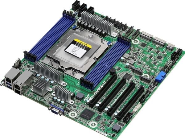 ASRock Rack GENOAD8UD-2T/X550 - Hovedkort - deep micro atx - LGA6096 Socket - USB 3.2 Gen 1 - 2 x 10 Gigabit LAN - innbygd grafikk