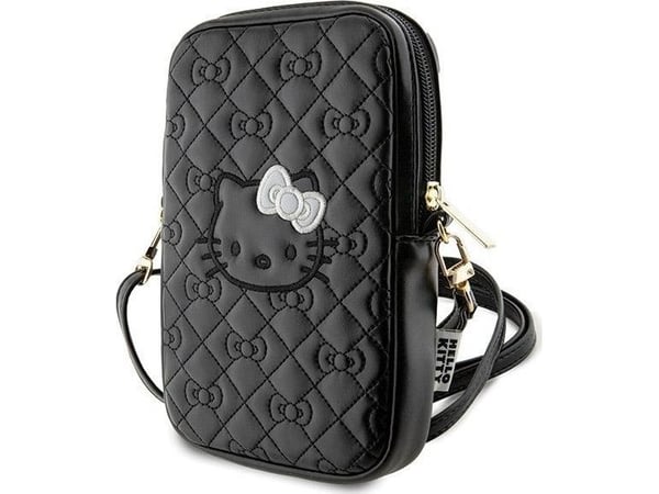 Hello Kitty håndveske HKPBPEKHBPK svart/svart quiltet sløyfe-rem