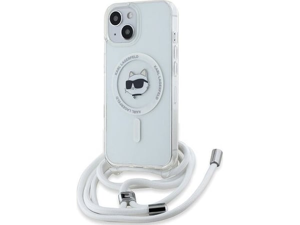 Karl Lagerfeld IML Choupette Head & Cord MagSafe-etui for iPhone 13/14/15 - gjennomsiktig