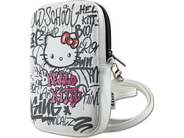 Resa Hello Kitty Handväska HKPBPDGPHE vit/vit Graffiti Kitty Huvud