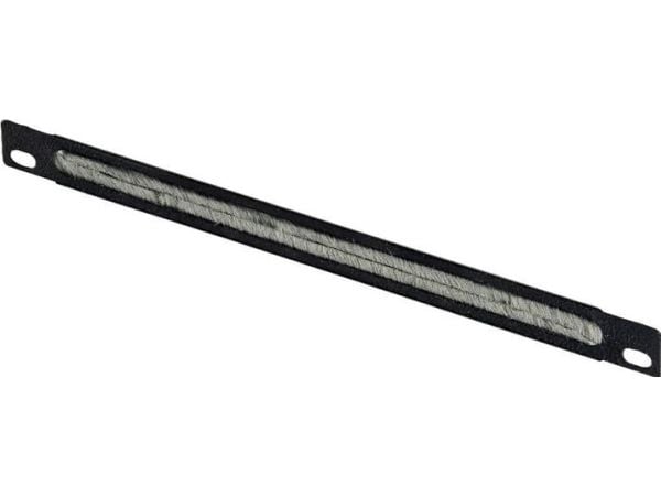Lanview by Logon - Rackkabelorganisator - brushed - skapmonterbar - svart, RAL 9005 - 0.5U - 10"