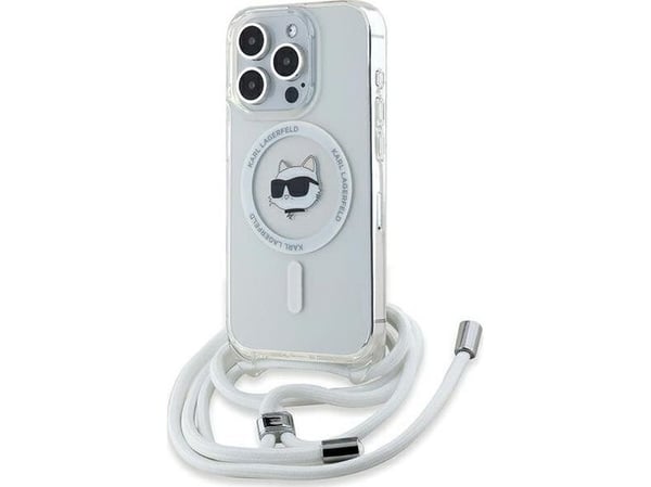 Karl Lagerfeld IML Choupette Head &amp; Cord MagSafe-etui for iPhone 14 Pro Max - gjennomsiktig