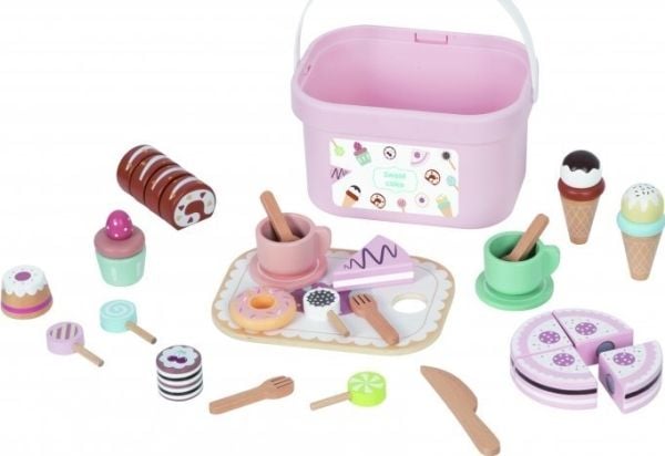 Tooky Toys tre-godteri-sett TOOKY TOY Sweet Cake (34 deler)