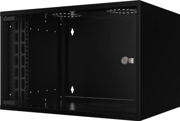 Lanview by Logon SOHO - Räkkikaappi - 53 x 40, kiinnittämätön - seinäkiinnitettävä - musta, RAL 9005 - 7U - 19"