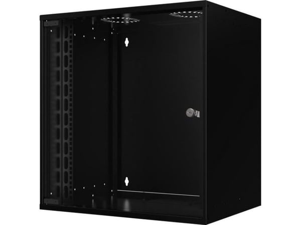 Lanview by Logon - Rack skåp - 53 x 40, unmounted - väggmontering - svart, RAL 9005 - 12U - 19"