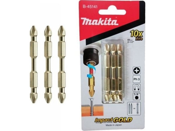 Makita dobbel magnetisk bit til skrutrekker PH3-65 mm, 3 stk. (1 stk.)