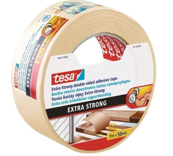 tesa EXTRA STRONG 05696-00010-11 Mattoteippi Oranssi (L x S) 25 m x 50 mm 1 kpl 1 kpl