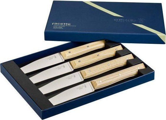Opinel bordsbestickknivar Facette set med 4 ask