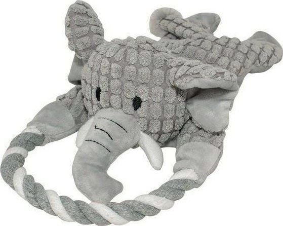 Duvo+ hundeleketøy tyggeleketøy elefant med snor 34 x 15 x 10,5 cm