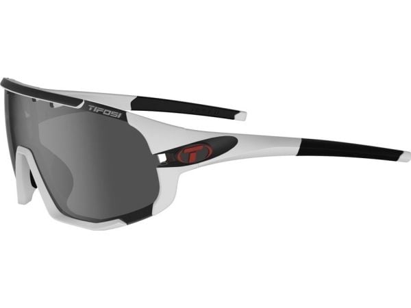 TIFOSI SLEDGE sportsbriller matt hvit (3 glass: Smoke, AC Red, Clear)