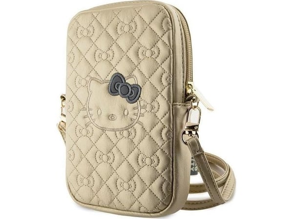 Hello Kitty håndveske HKPBPEKHBPD gold/gold quiltet sløyferem
