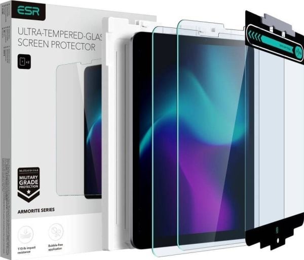 ESR herdet skjermbeskytter ESR ARMORITE 2-pakk til iPad Air 10.9 (4/5/2020-2022) / PRO 11 (2/3/4/2020-2022) clear