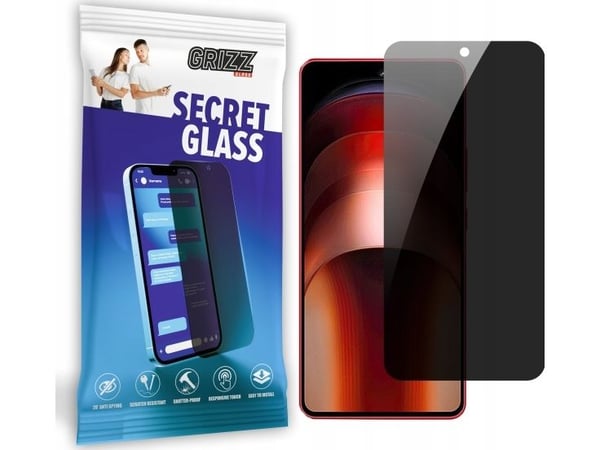 GrizzGlass personvern-/hemmelighetsglass GrizzGlass SecretGlass til Vivo IQOO Neo9S Pro