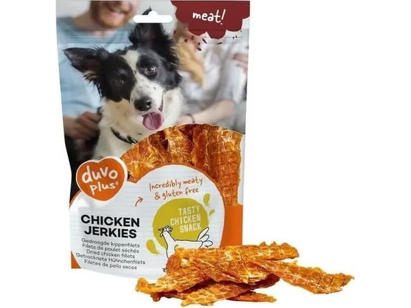 Duvo+ hundegodbiter kyllingstrimler 100 g