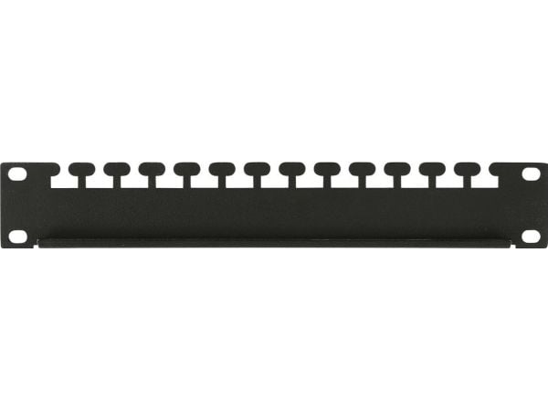 Lanview by Logon - Rackkabelstyringspanel - svart, RAL 9005 - 1U - 19"