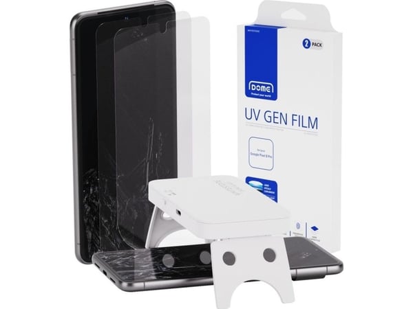WHITESTONE DOME beskyttelsesfolie Whitestone Dome UV Gen Film for Google Pixel 8 Pro Clear [2-pakking]