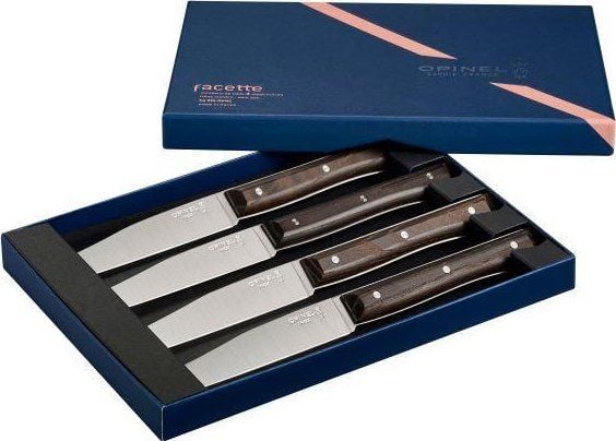 Opinel bordknivsett fasett 4-delt mørk ask (002497)