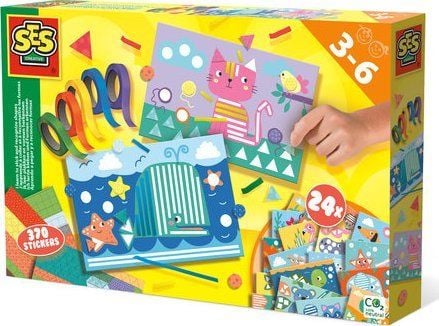SES Creative 14632, Pysselsett for barn, 3 år, Papp, Flerfarget